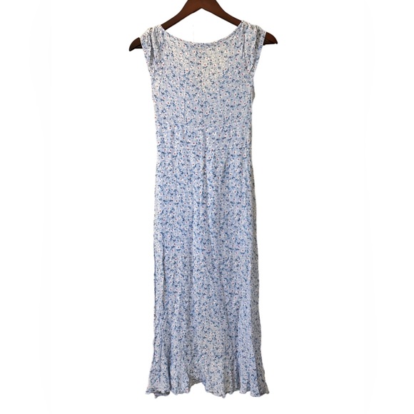 SOLD “Pull and Bear” Floral Open Tier Dress Button Up - Picture 2 of 6